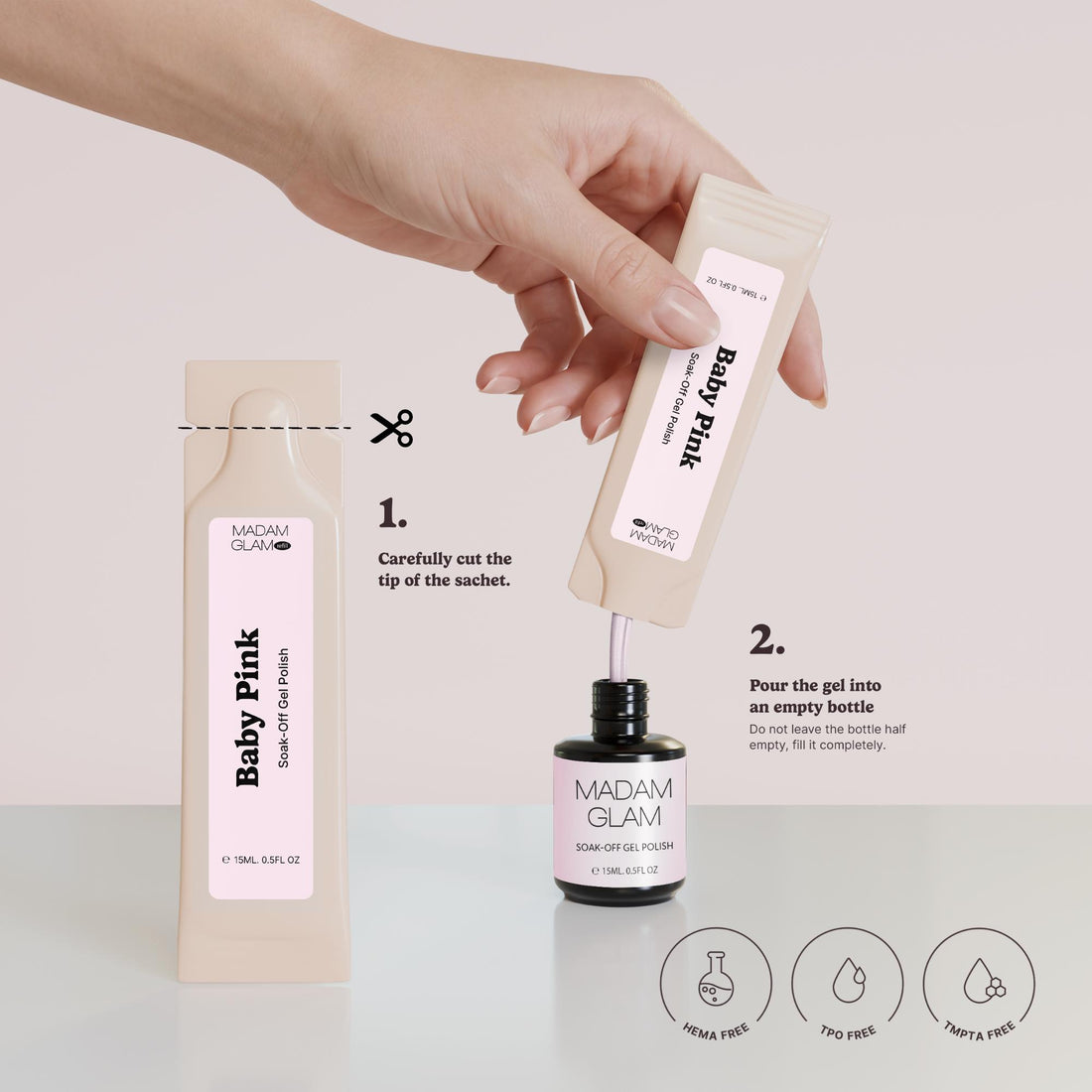 Baby Pink - Refill sachet | Madam Glam