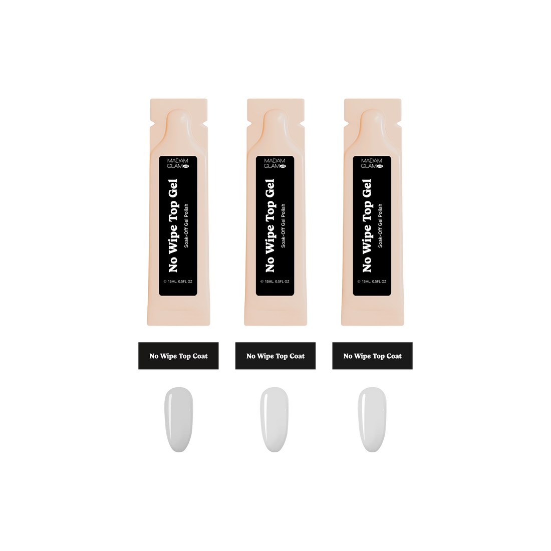 No Wipe Top Coat Refill - Bundle | Madam Glam