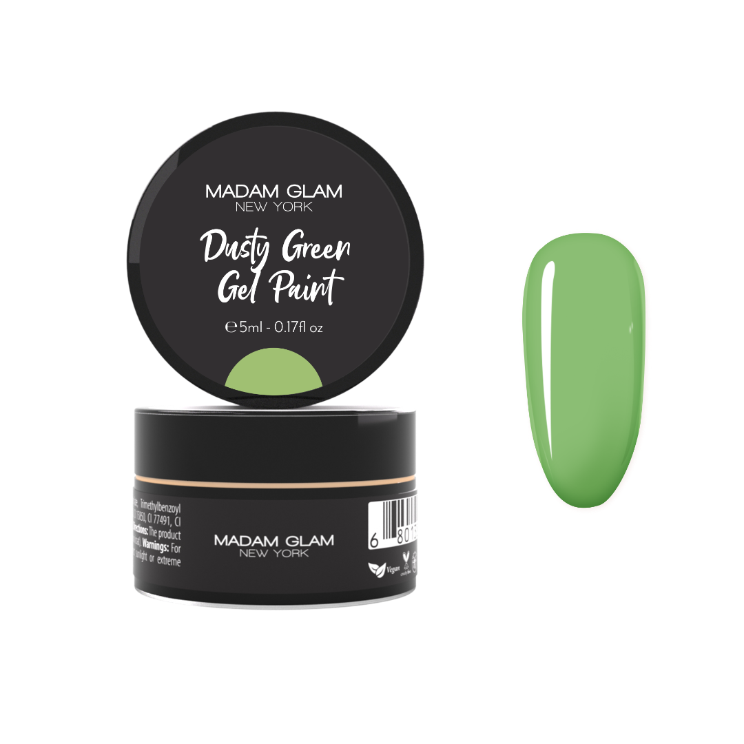 Dusty Green Gel Paint | Madam Glam