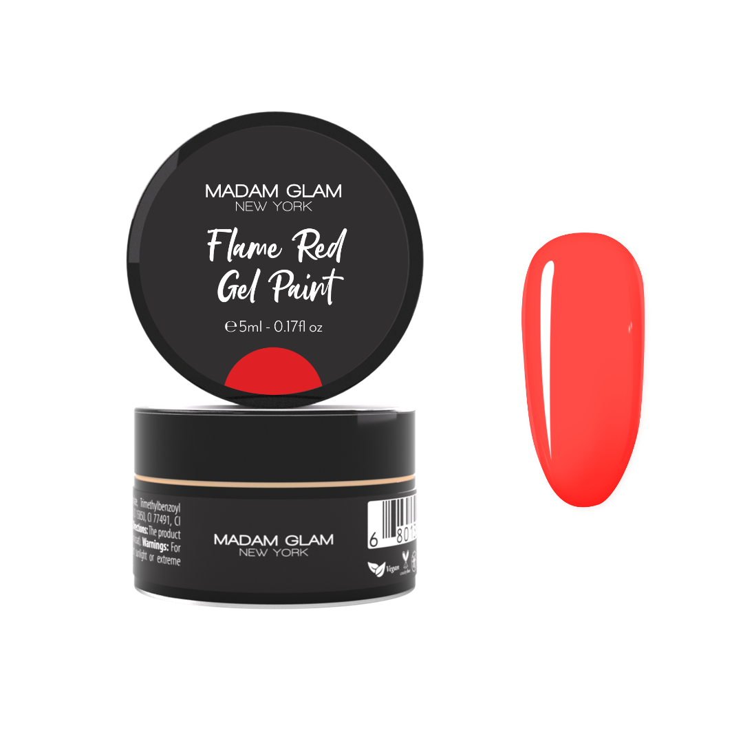Flame Red Gel Paint | Madam Glam