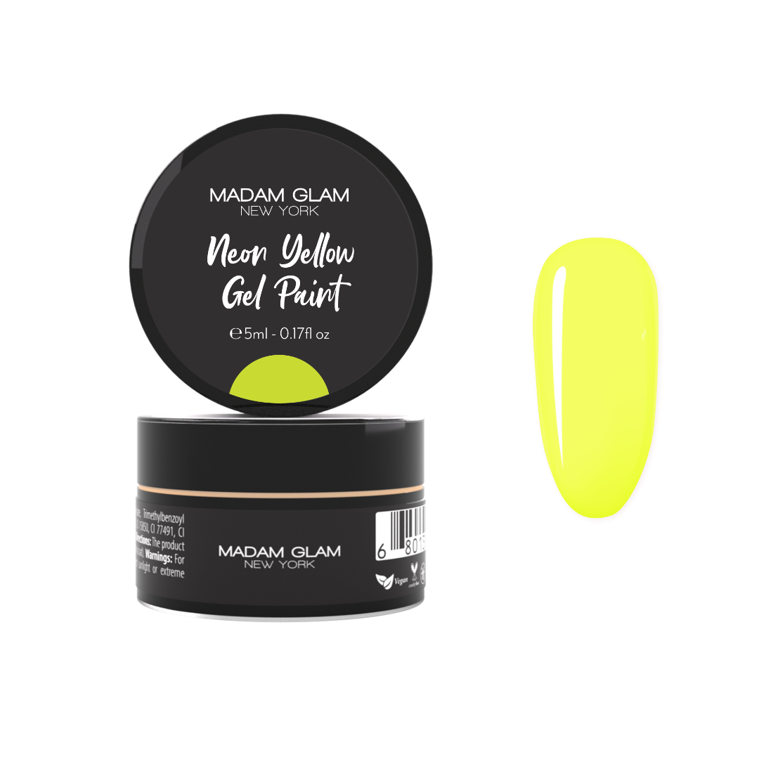Neon Yellow Gel Paint | Madam Glam