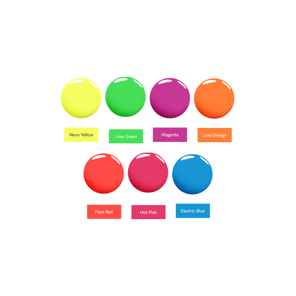 Neon Art Gel Paints Bundle | Madam Glam