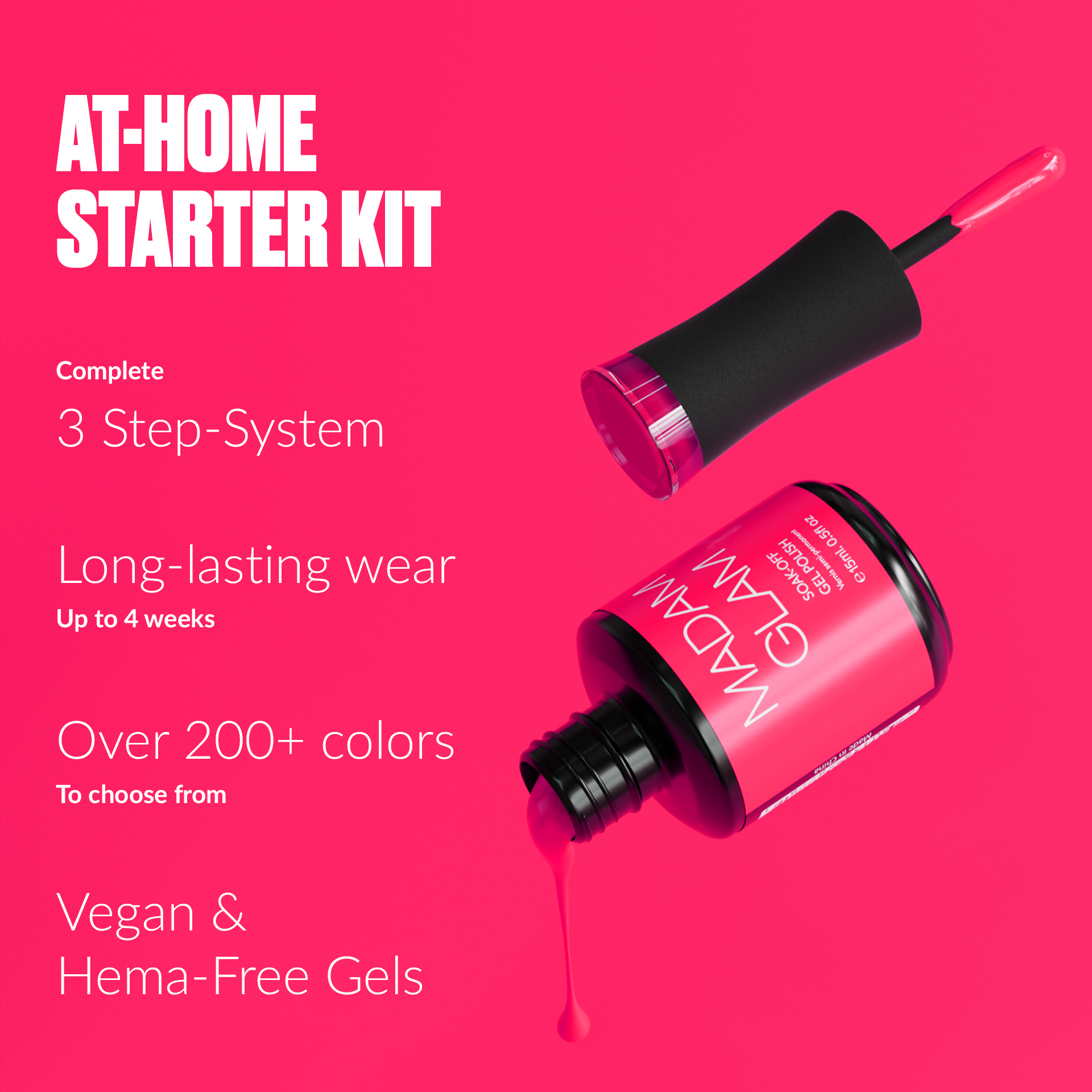 Nail Gel Manicure Kit | Madam Glam