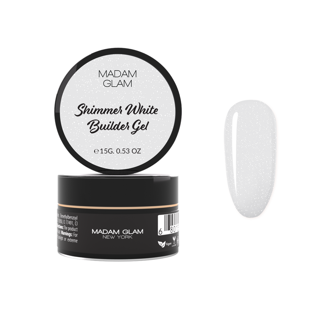 Shimmer White Builder Gel