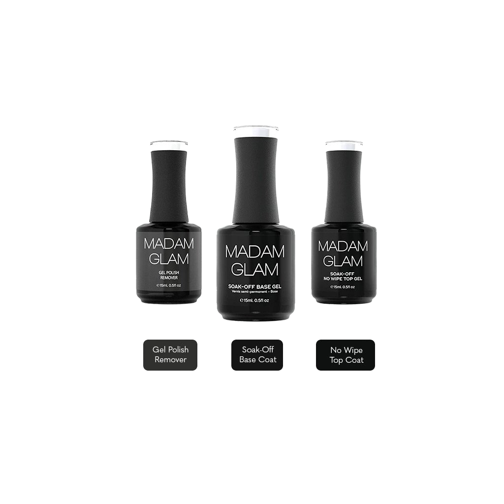 "Base Coat, Top Coat & Remover" Bundle | Madam Glam
