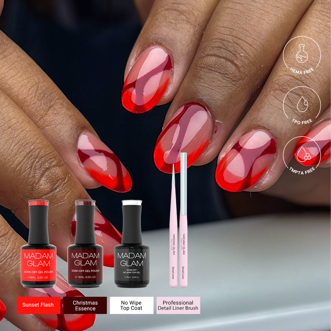 Mani of the Month - Abstract French