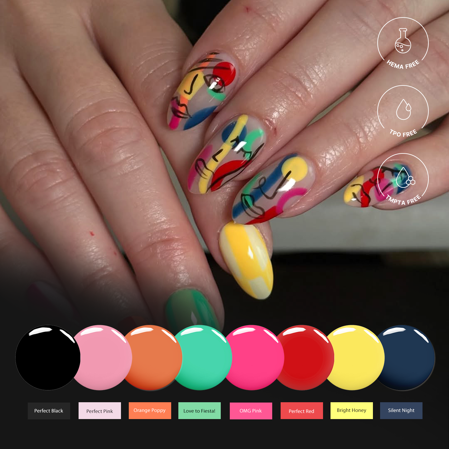Mani of the Month - Vibrant Vibes | Madam Glam