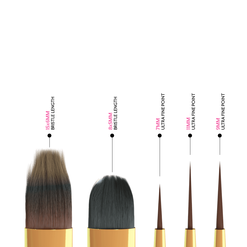 Professional Nail Art Brush Bundle | Madam Glam