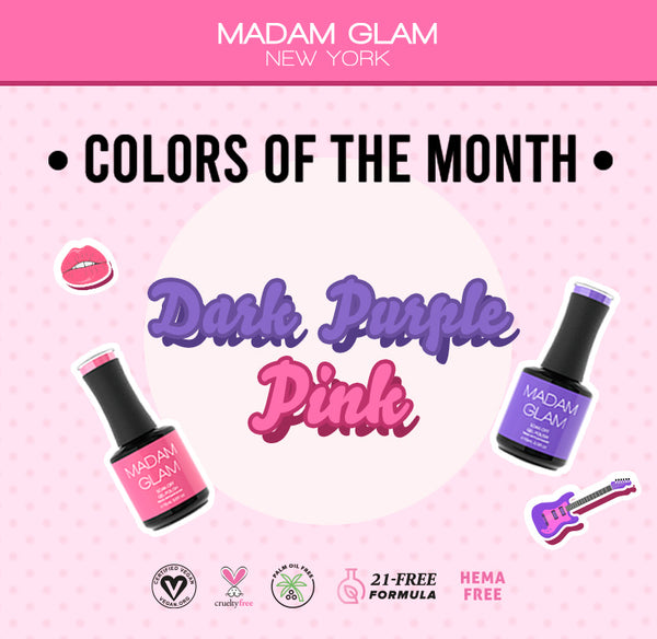 Colors of the Month: Pink vs Dark Purple