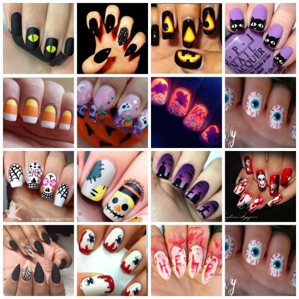 Halloween inspired nail art