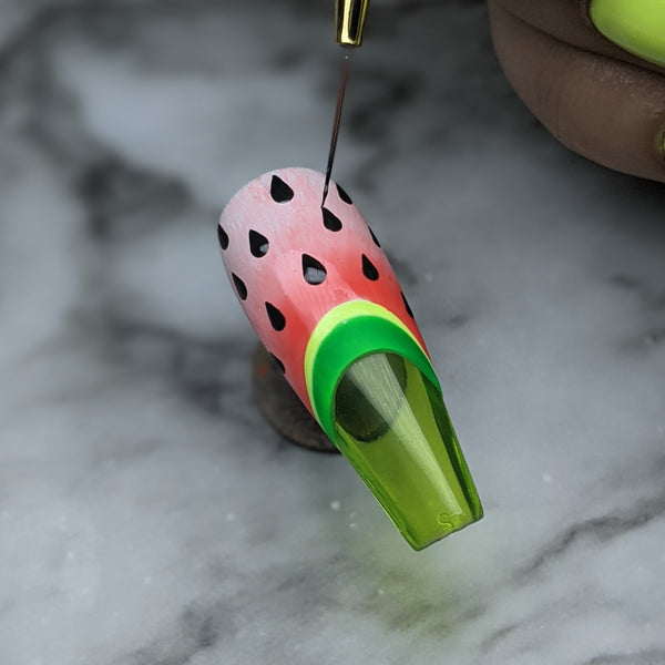 Watermelon Sugar Nails with Crystal 🍉