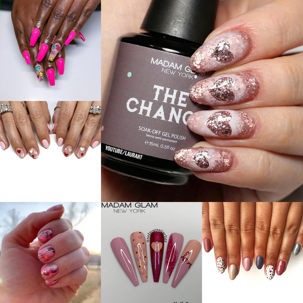 Sweet Valentine's Day Nail Art