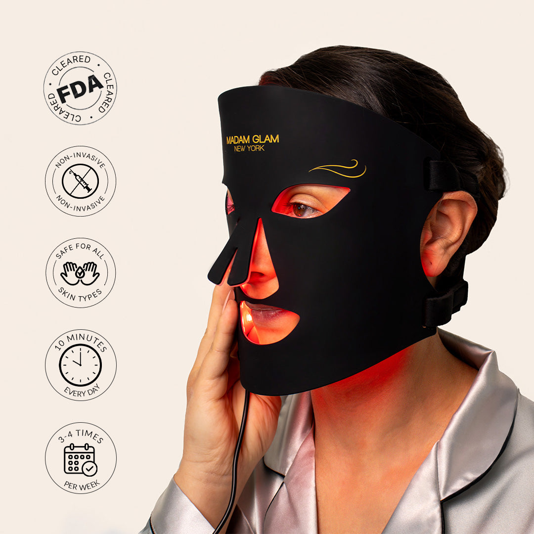 Flash Mask Led Glam Aura - LED Light Therapy Mask - Madam Glam