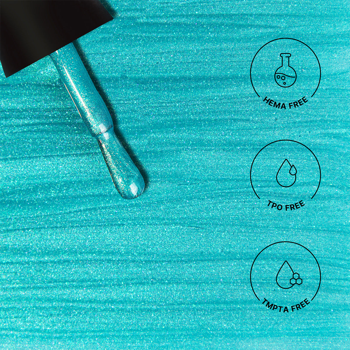 April Mist - Turquoise | Soak Off Gel Nail Polish | HEMA-Free