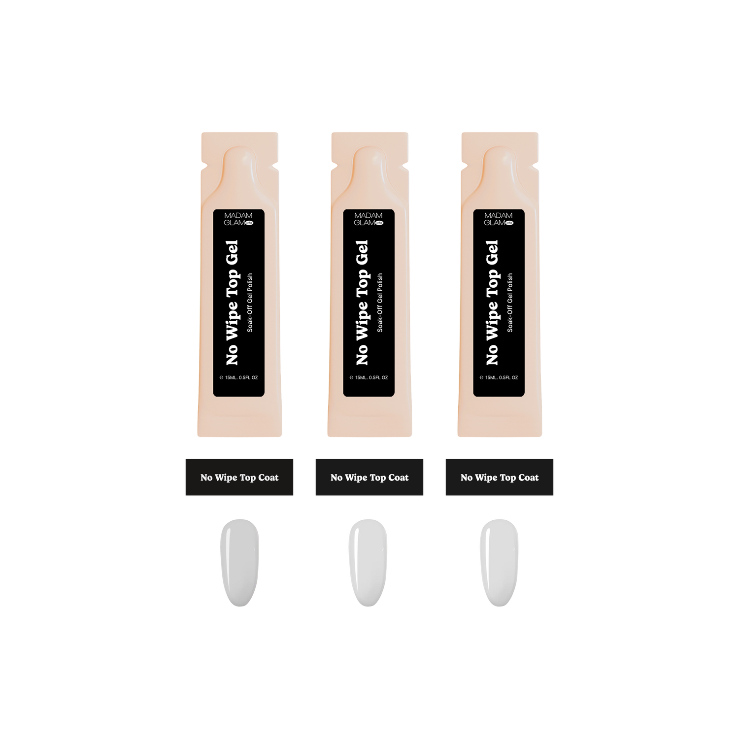 No Wipe Top Coat Refill - Bundle | Madam Glam