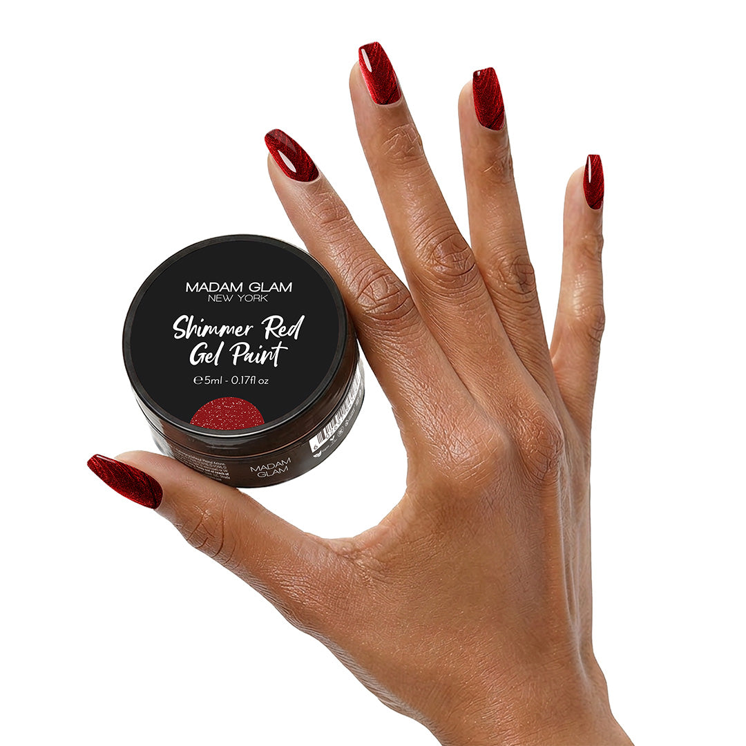 Shimmer Red Gel Paint