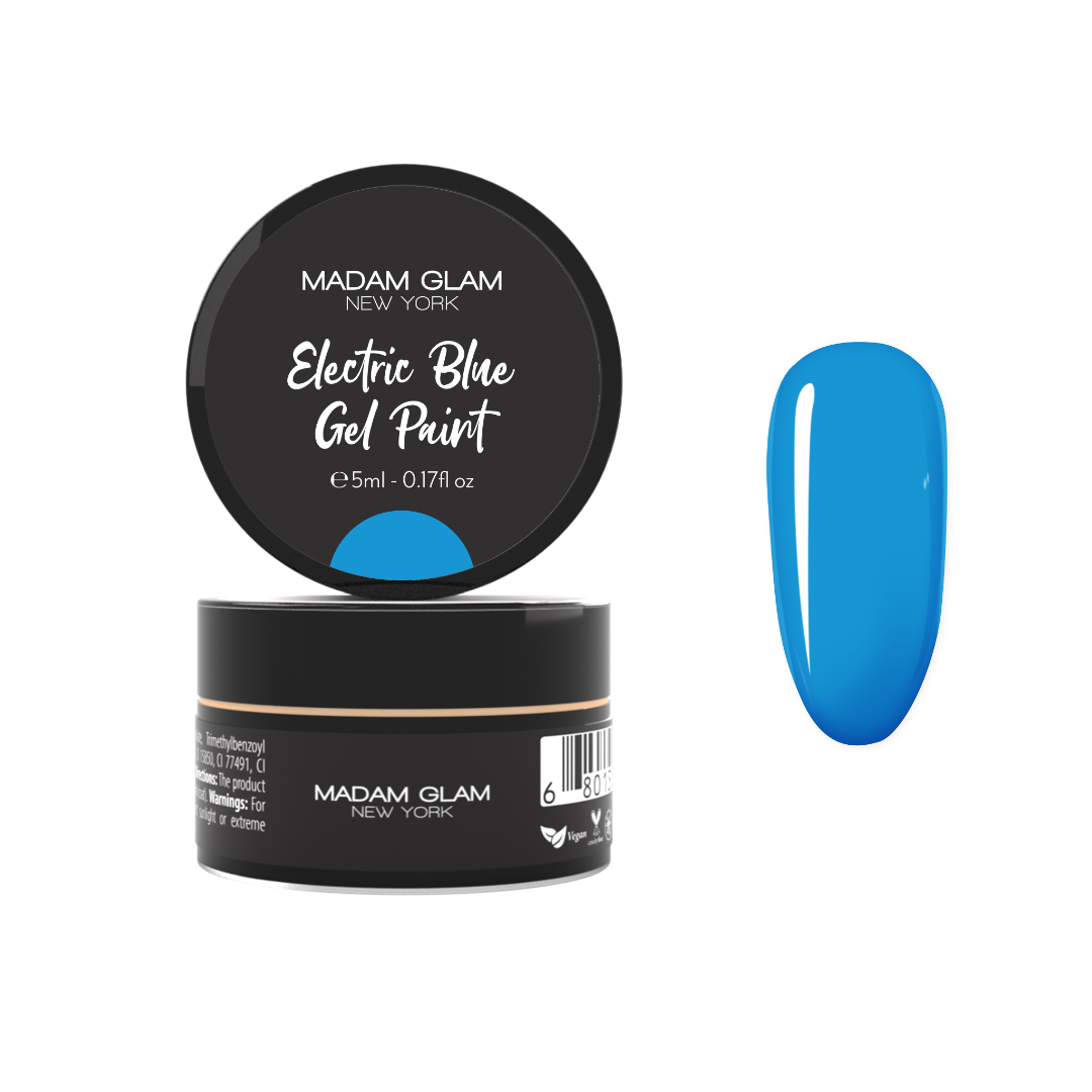 Electric Blue Gel Paint
