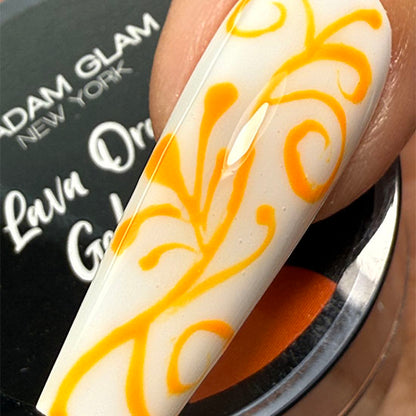 Lava Orange Gel Paint | Madam Glam