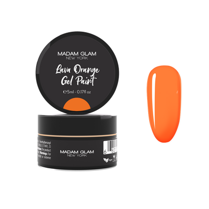 Lava Orange Gel Paint