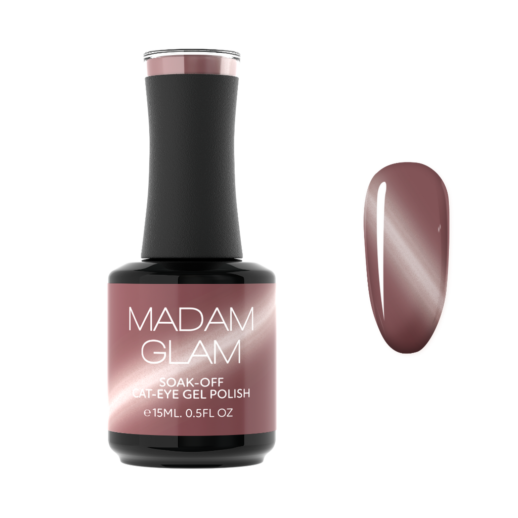 Rose Taupe - Mauve Taupe | Cat-Eye Soak Off Gel Nail Polish | HEMA