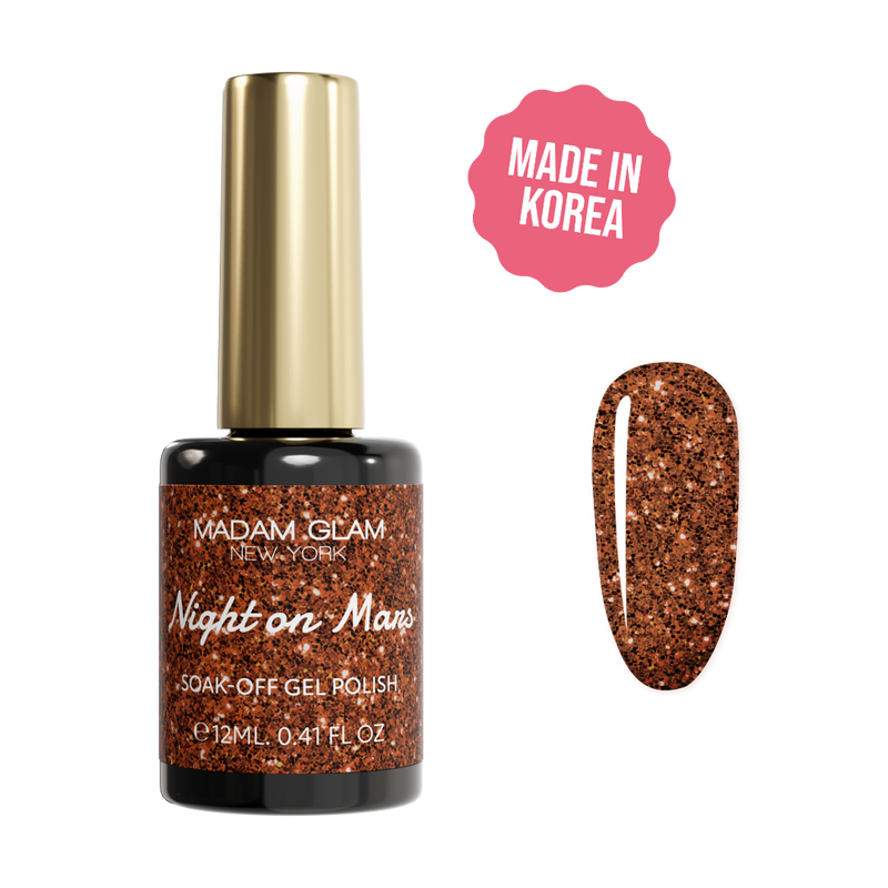 Madam_Glam_Night_On_Mars_Korean_Brown_Glitter_Soak_off_Gel