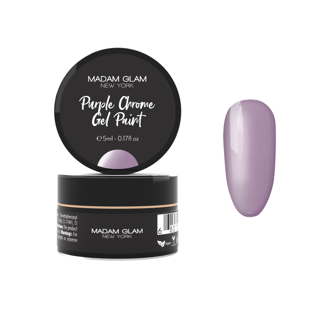 Purple Chrome Gel Paint | Soak Off Gel Nail Polish | HEMA-Free Purple Chrome Gel Paint | Soak Off Gel Nail Polish | HEMA-Free