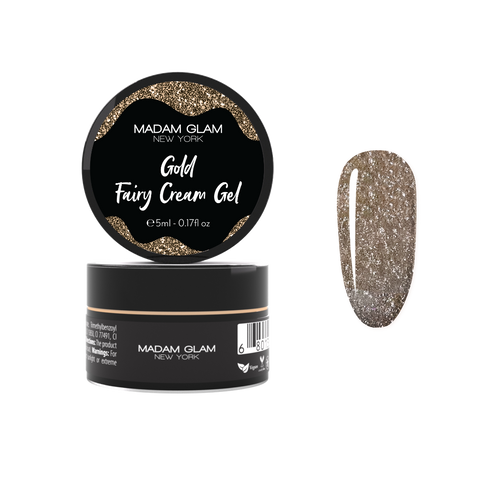 Gold Fairy Cream Gel | Nail Art Gel Paint | Soak Off Gel Nail