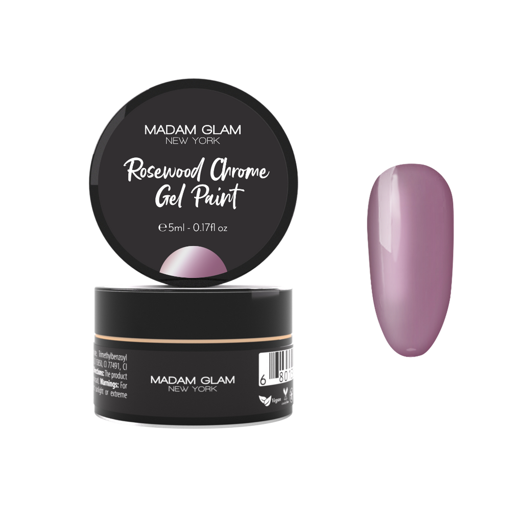 Rosewood Chrome Gel Paint | Soak Off Gel Nail Polish | Vegan | Non