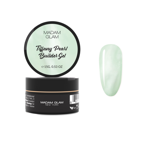 Tiffany Pearl - Green Builder Gel in Jar | Soak Off Gel Nail
