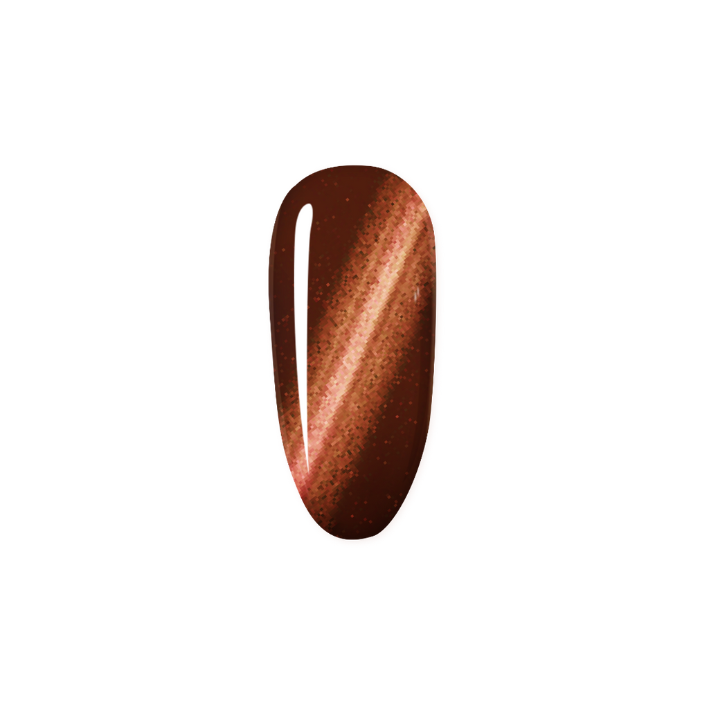 Citrine Obsession Orange Cat Eye Soak Off Gel Nail Polish HEMA