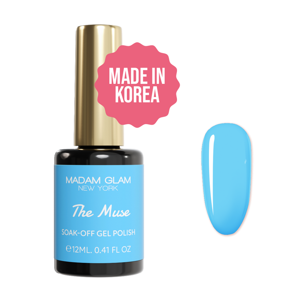 The Muse - Blue | Made in Korea | Soak Off Gel Nail Polish | HEMA
