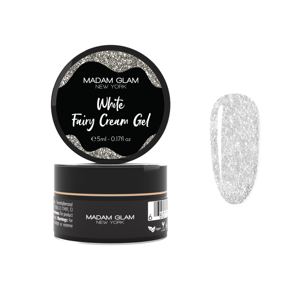 White Fairy Cream Gel | Nail Art Gel Paint | Soak Off Gel Nail