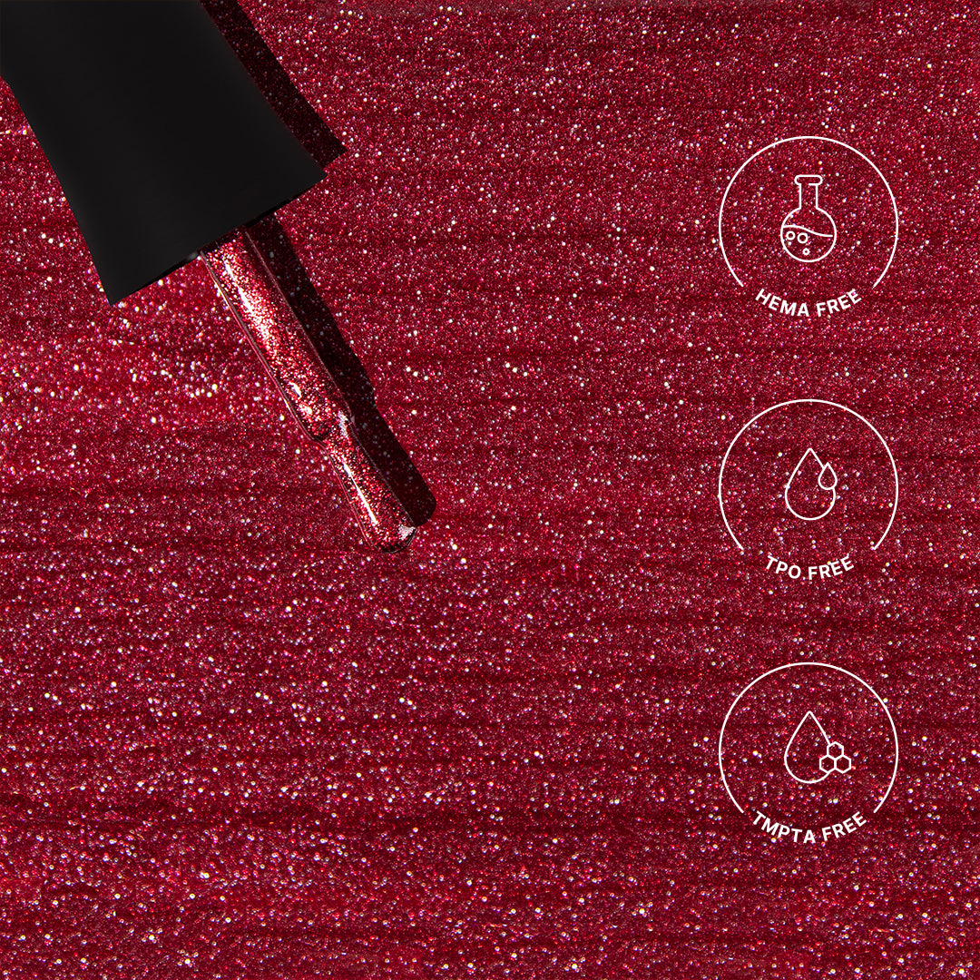 Ruby Thorns - Red | Soak Off Cat Eye Gel Nail Polish | HEMA-Free