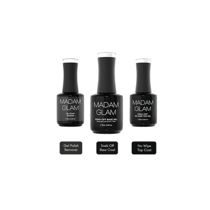 &quot;Base Coat, Top Coat &amp; Remover&quot; Bundle | Madam Glam