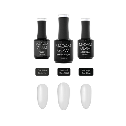Base Coat, Top Coat &amp; Remover Bundle | Madam Glam