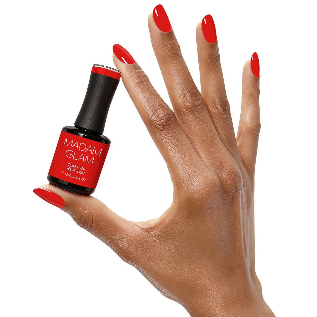TMキューブ　EMS、ナール、赤色LED タカラBEAUTY MATE True Fire Brick Red | Soak Off Gel Nail Polish | Vegan | Non-Toxic
