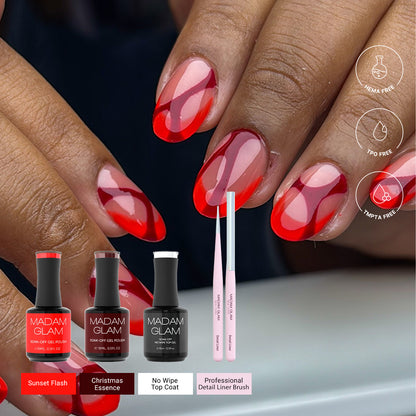 Mani of the Month - Abstract French
