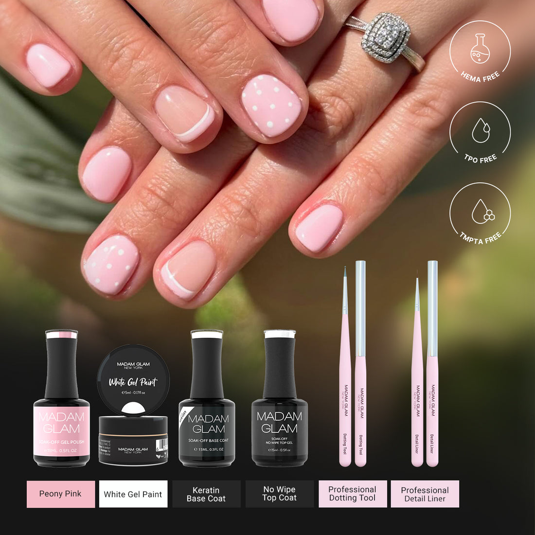 Mani of the Month - Polka Dots | Madam Glam