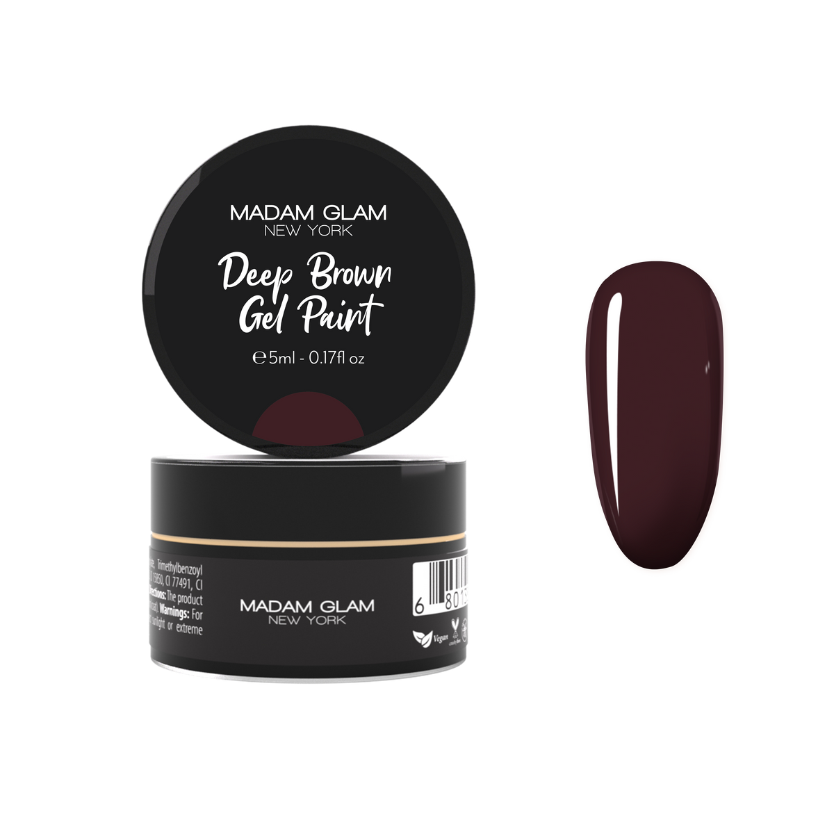 Deep Brown Gel Paint