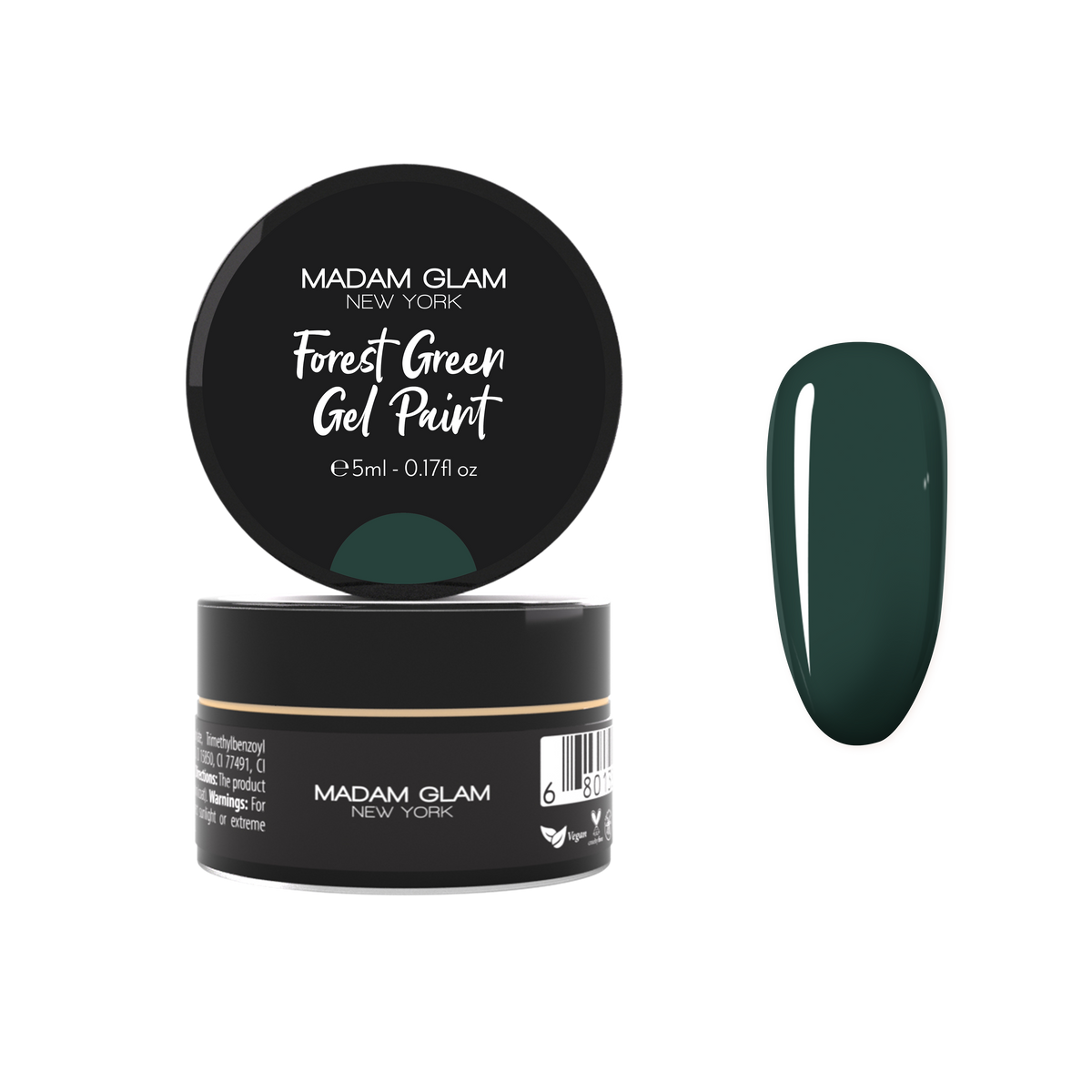 Forest Green Gel Paint