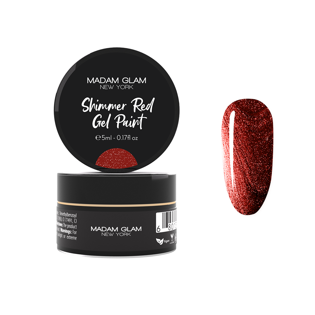 Shimmer Red Gel Paint