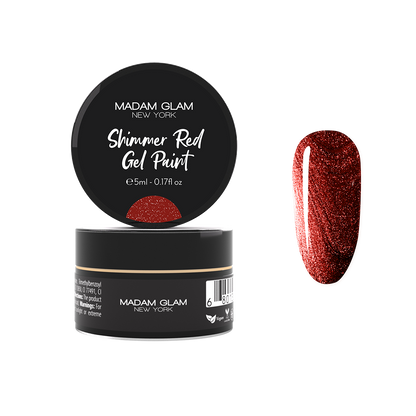 Shimmer Red Gel Paint
