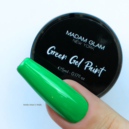 Madam_Glam_Green_Art_Gel_Nail_Paint