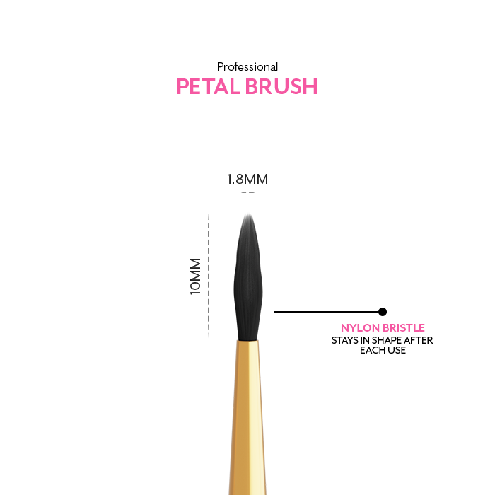 Professional Petal Nail Brush Nail Art & Care Tools Soak Off Gel