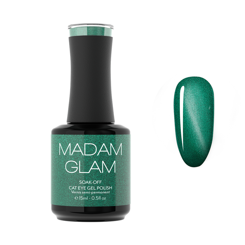 Madam_Glam_Super_Cat_Eye_Gel_Polish_Green_Buzz