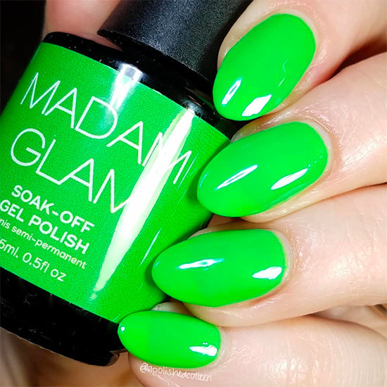 40+ Trendy Ways To Wear Green Nail Designs : Neon Green Nails