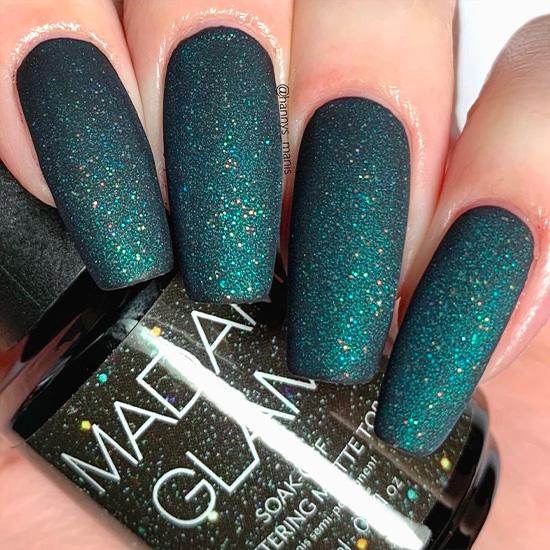Celestial - No Wipe Glittery Matte Top Coat