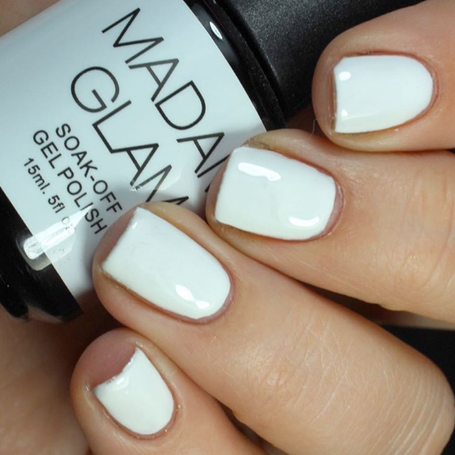 White Soak Off Gel Polish - Perfect White - Madam Glam